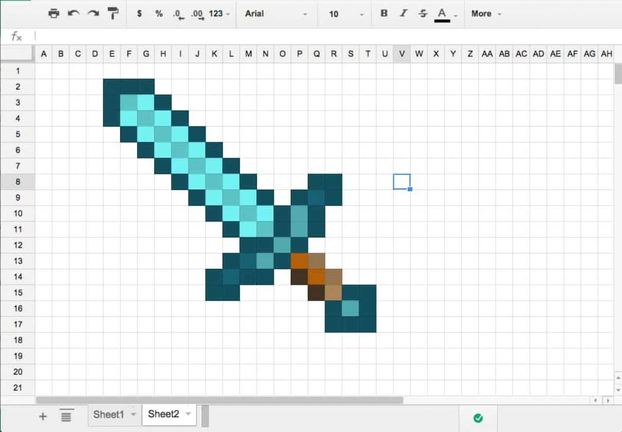 spreadsheet-pixel-art